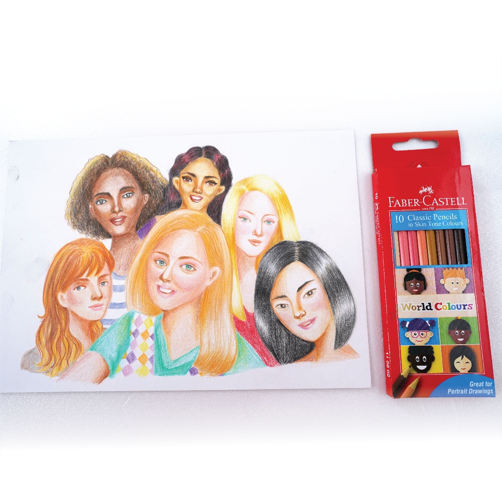 

OB2 FABER-CASTELL COLOUR PENCILS CLASSIC WORLD COLOURS SET 10 F56