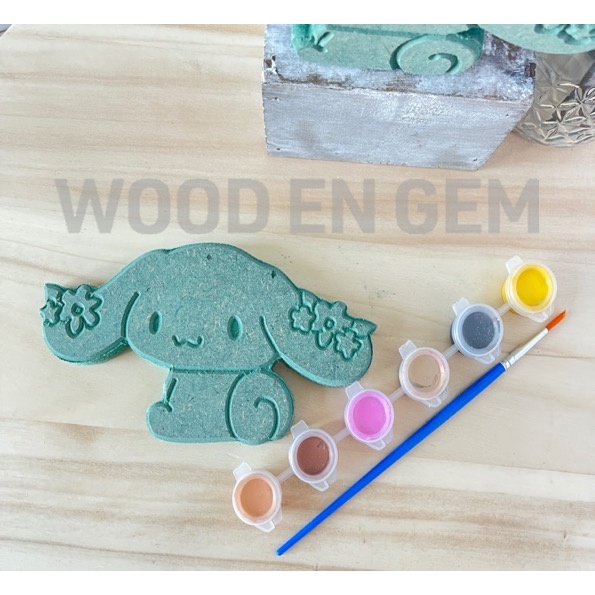 

SLT DIY WOOD CHARACTER PAINTING MEWARNAI MELUKIS KAYU KARAKTER CINNAMOROLL WOODENGEM PAINTING KIT 10