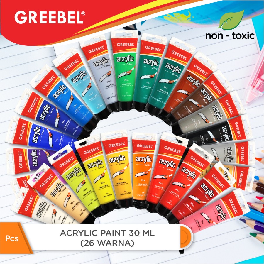 

S55 GREBEEL ACRYLIC COLOUR 30ML / CAT AKRILIK GREEBEL 30ML SR5