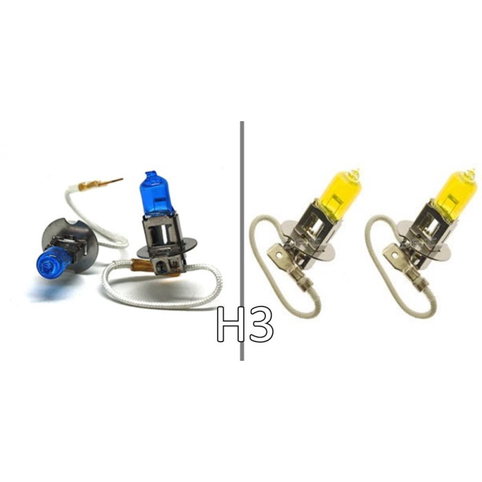 Bohlam Halogen H1 H3 H4 H7 H8 H11 H16 Michiba Putih Kuning Kode Br04