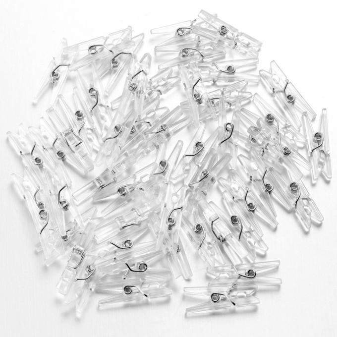 

*#*#*#] klip foto gantung jepitan mini transparan 50pcs