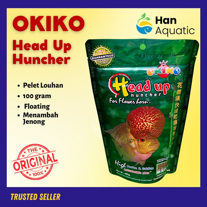 Pelet Okiko Head Up Huncher Hijau Penambah Jenong Louhan