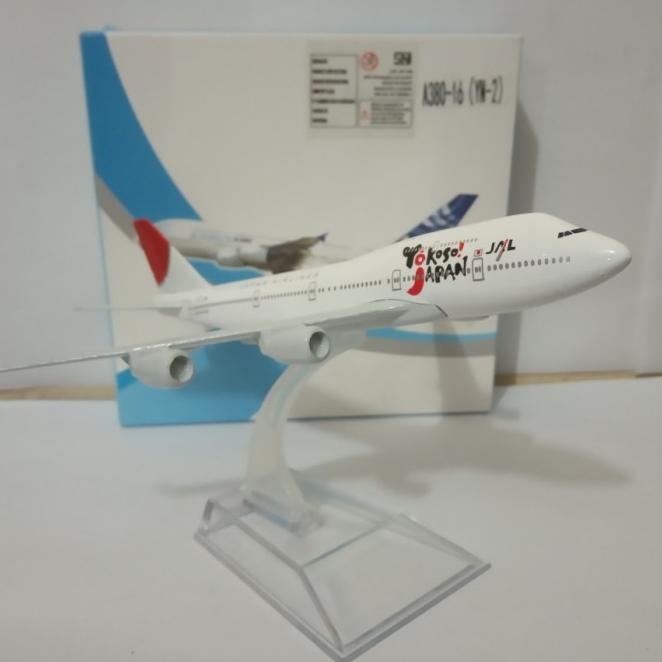Diecast Pesawat Jal Japan Yokoso Miniatur Pesawat Terbang Bahan Besi