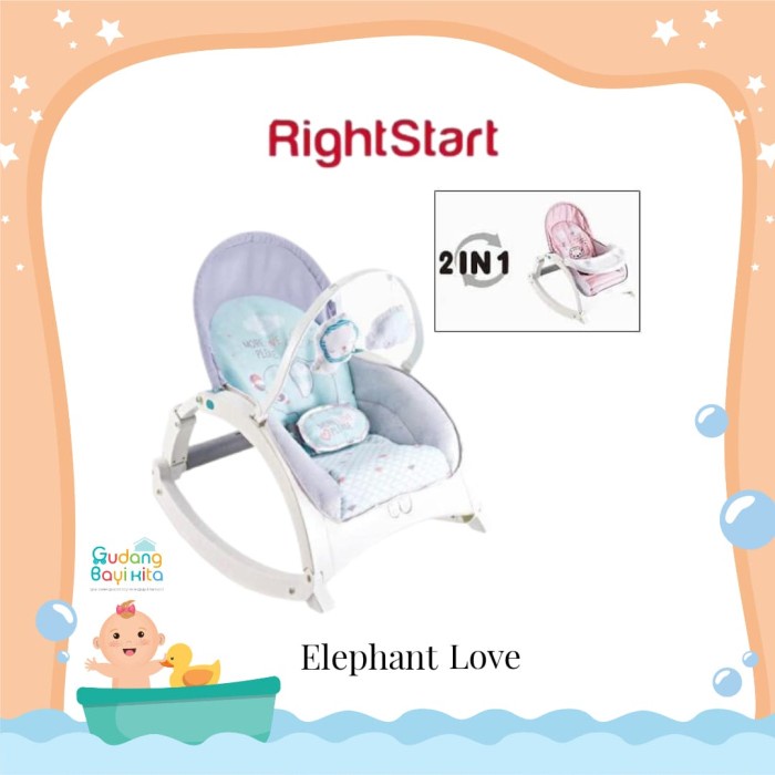 Best Seller Right Start Rocker 2In1 With Table / Bouncer Bayi