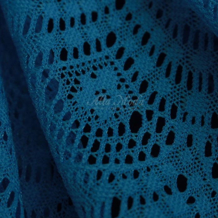 Terlaris Brokat Kebaya Jacquard Gelombang (Turquoise Blue) (Alta Moda)*