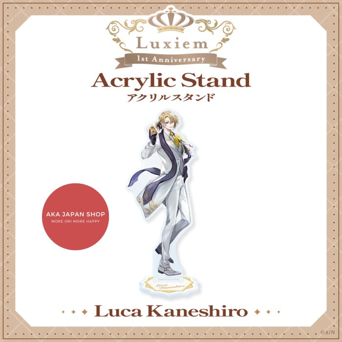 MUST HAVE NIJISANJI EN ANNIVERSARY ACRYLIC STAND FIGURE LUXIEM LUCA KANESHIRO TERLARIS