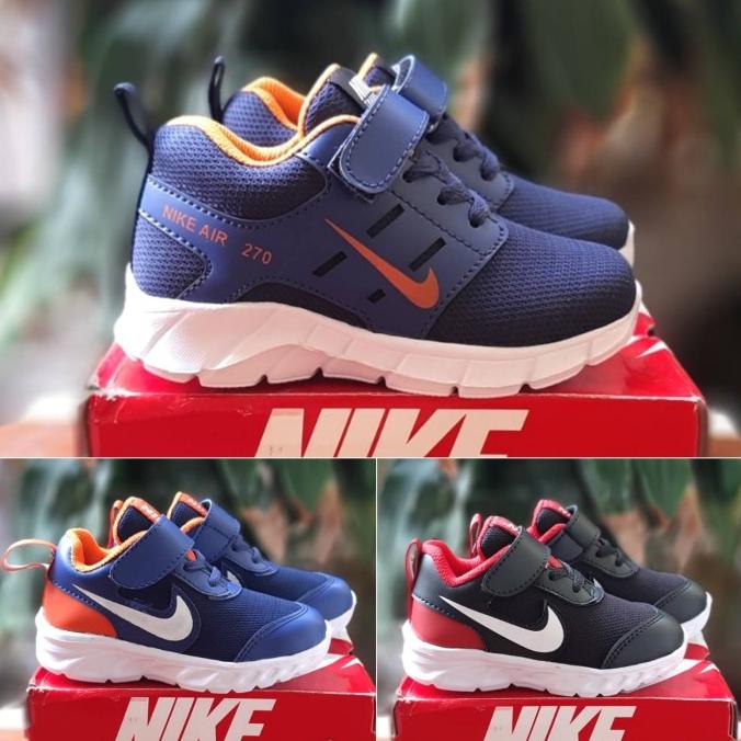 Sepatu Sneakers Anak Laki Laki PAUD TK Black White