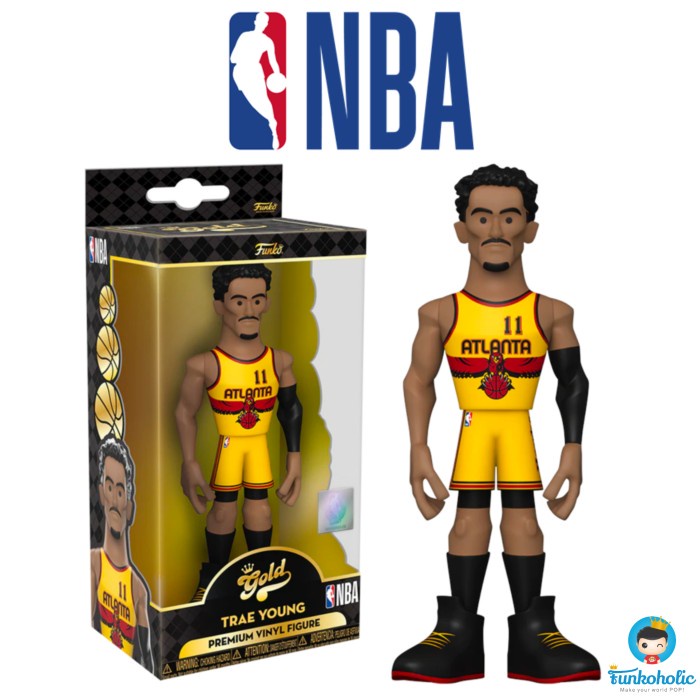 PROMO FUNKO GOLD NBA BASKETBALL ATLANTA HAWKS - TRAE YOUNG ALTERNATE JERSEY TERLARIS