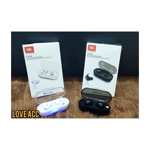 earphone wireles Headset Bluetooth Wireless JBL TWS 4 V5.0 Touch Control - Hitam Y9Y4 KOREA STYLER e