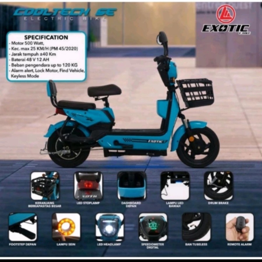 SEPEDA LISTRIK EXOTIC COOLTECH SE by PACIFIC