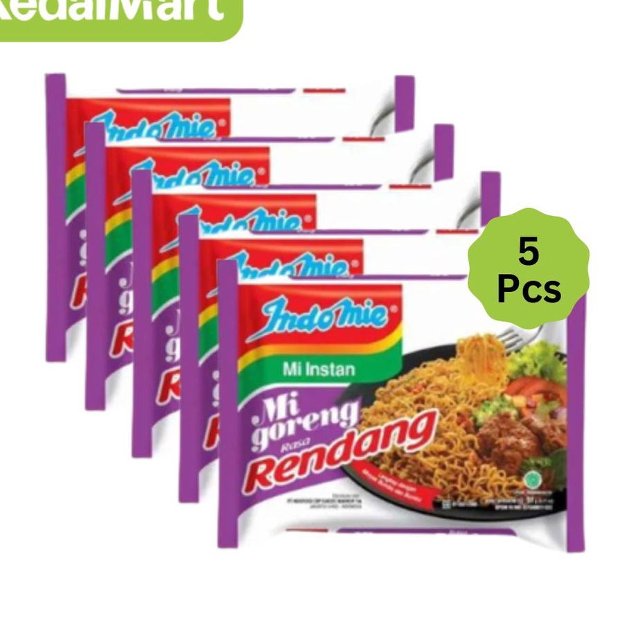 

ZYZN3351 COD Paket Bundling Indomie Mie Instan Goreng Rasa Rendang Isi 5 Pcs