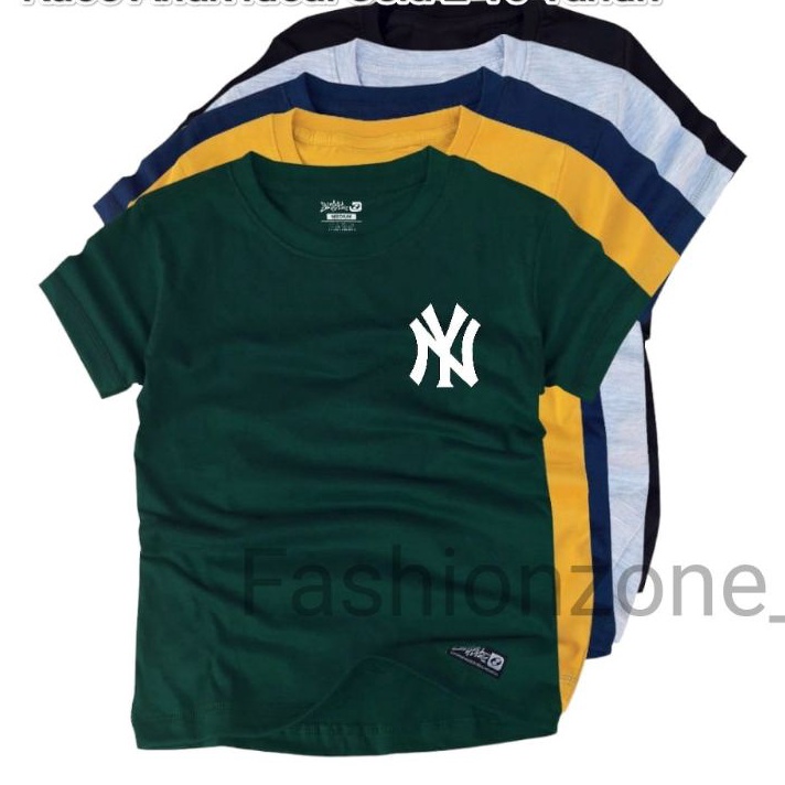 ♕ C 81091 Kaos Anak Logo NY Ideal Usia 2-16th Unisex Cowok/Cewek Kaos Oblong Anak Pakaian Anak ORIGI