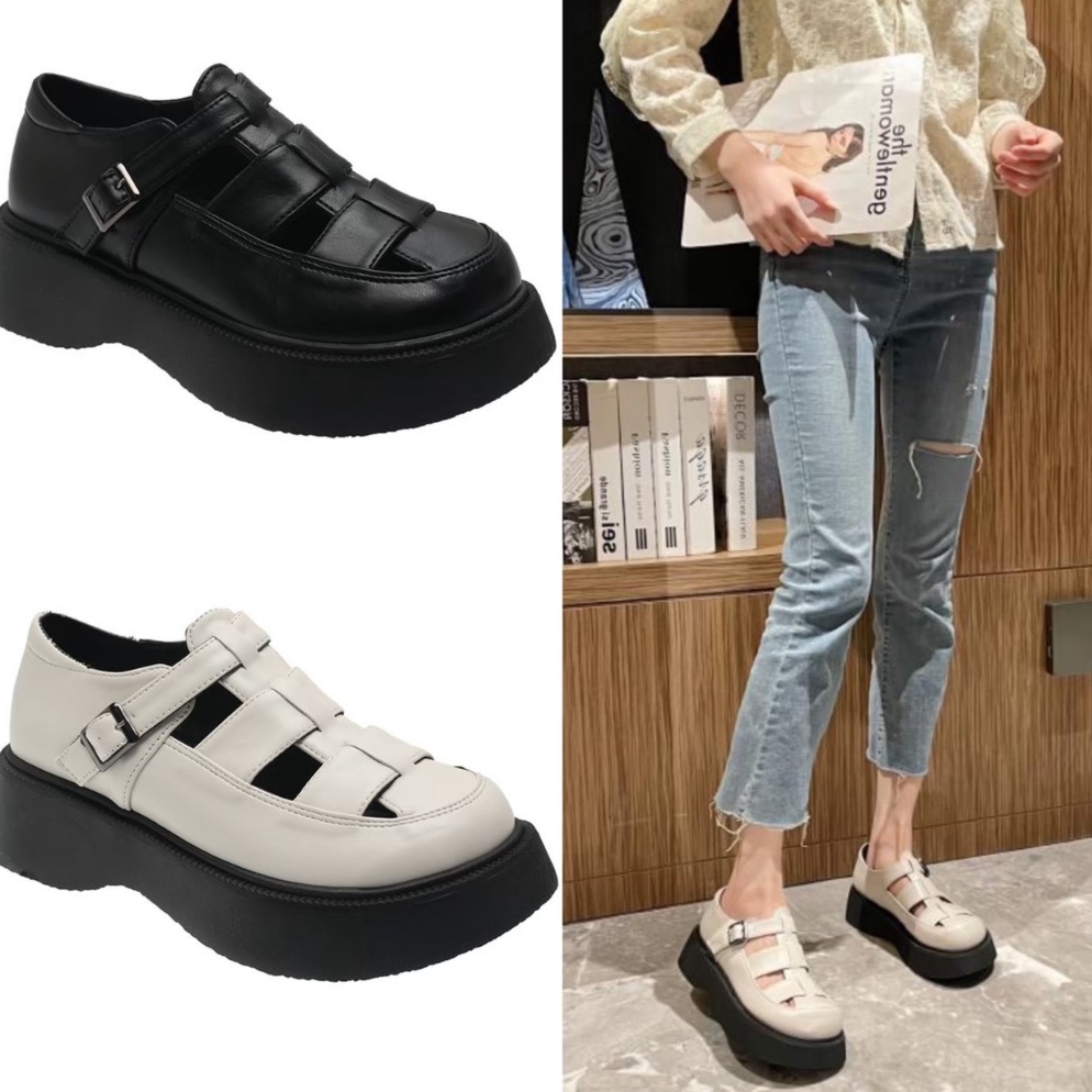 Shopee brand AVANCEID 1879 Sepatu Sneakers Boots Wanita Kerja Docmart Hitam Import BKT