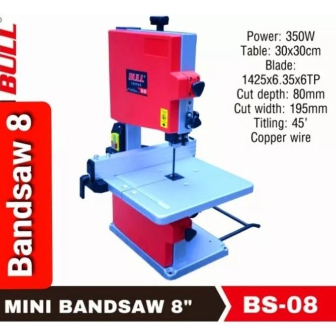 Mesin Mini Bandsaw 8" / Mesin Band Saw 8 Inch Bull