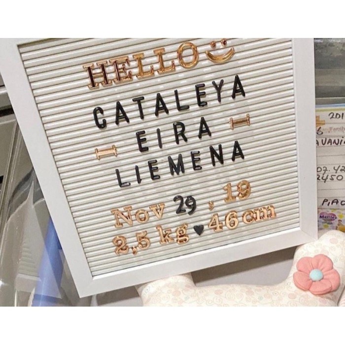 

Best Seller White Frame Letter Board