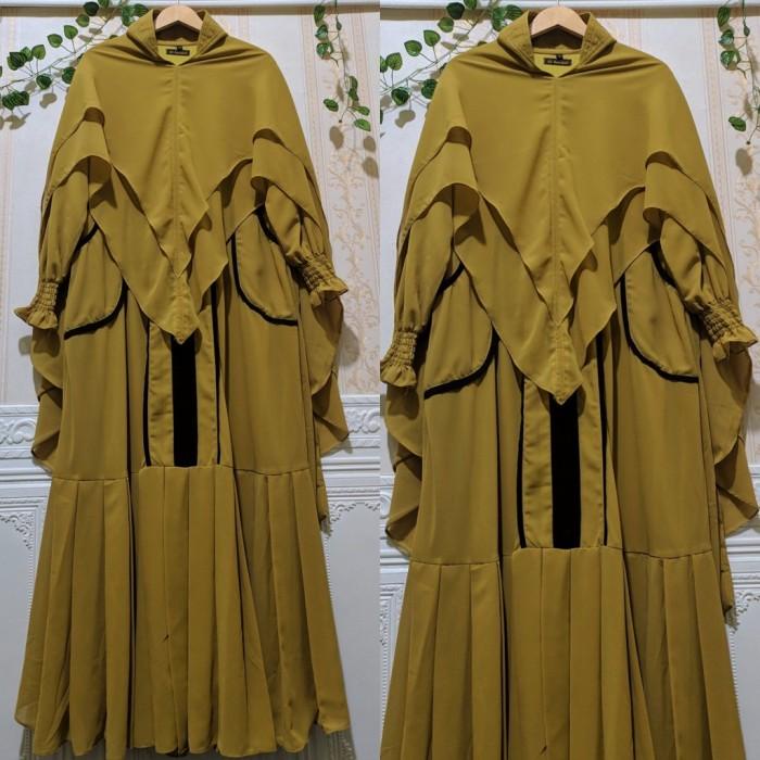 GAMIS SYARI CERUTY BABYDOLL SET KHIMAR GAMIS SYARI WANITA MUSLIMAH PES