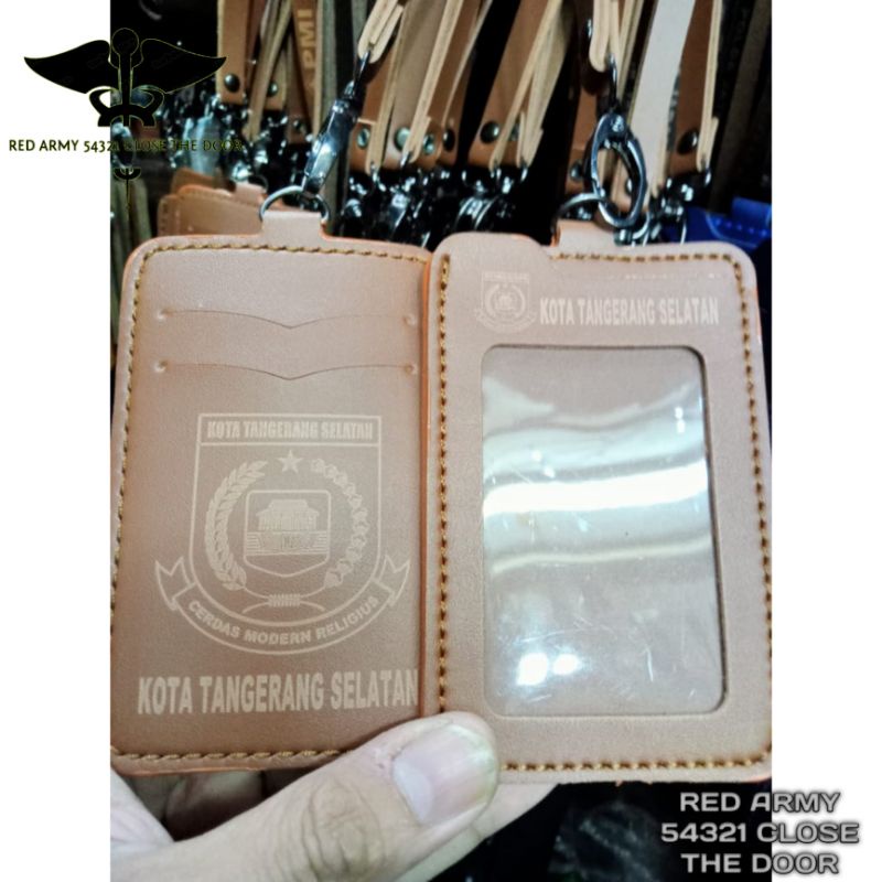 

ID Card Holder Tali Lanyard Name Tag Logo Kota Tanggerang Selatan