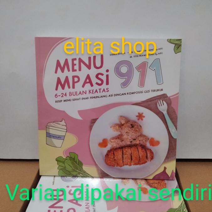 Buku menu bayi MPASI 911, bisa untuk kado atau souvenir.