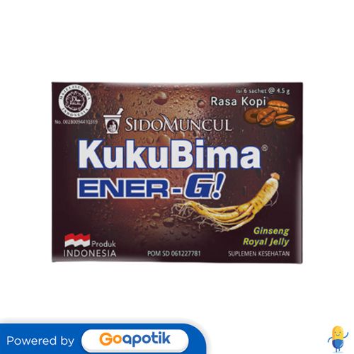 

KUKUBIMA ENER-G KOPI 4.5 GRAM BOX 6 SACHET