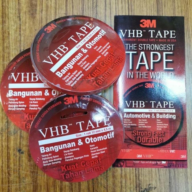 

New Double Tape - Double Tip Merah - Perekat Original 3M