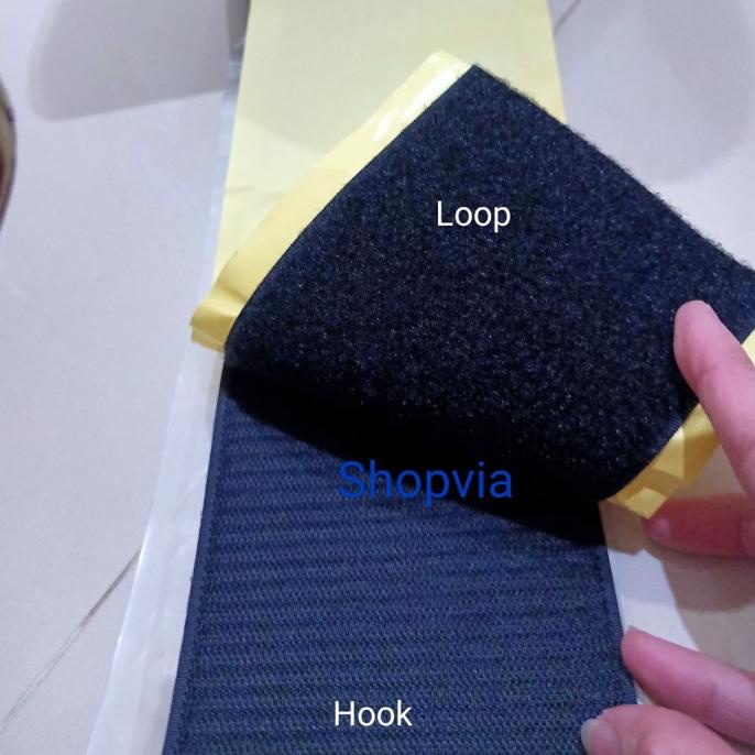 

6,6 Magic Tape/Velcro Adhesive Uk.10Cm Hitam