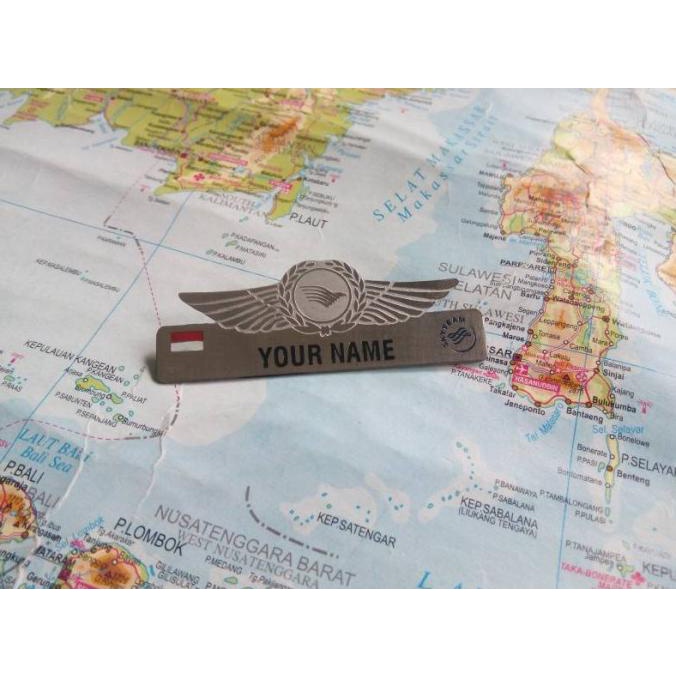 

New Name Tag Dan Wings Pramugari Garuda Indonesia