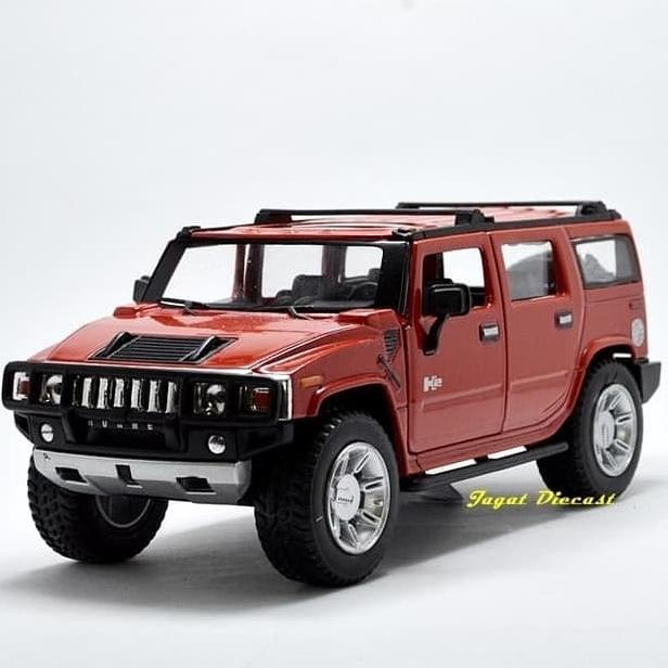 Kinsmart Hummer H2 SUV Red Skala 32
