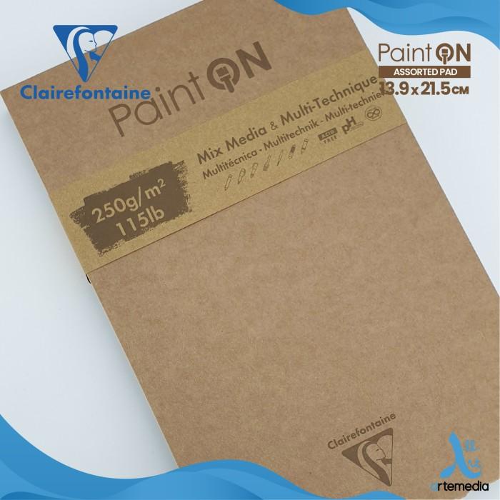 

Kertas Gambar Clairefontaine Paint On 13,9x21,5cm Multi Techniques Pad Best Seller