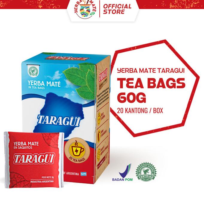 

Taragui Yerba Mate Tea Bags 60g | Teh Celup Botanikal Argentina