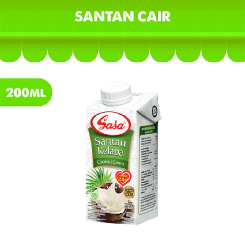 

Sasa Santan Kelapa Cair 200 ml / Santen Kelapa