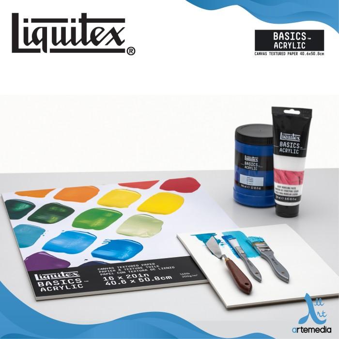 

Kertas Gambar Liquitex Basics 40,6x50,8cm Canvas Texture Acrylic Paper Best Seller