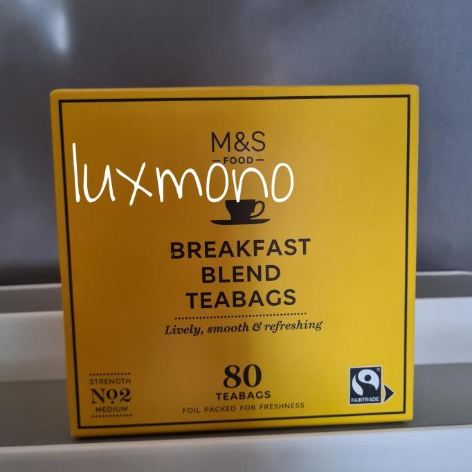 

M&S MARK MARKS & AND SPENCER BREAKFAST BLEND TEABAGS TEA BAG TEH CELUP