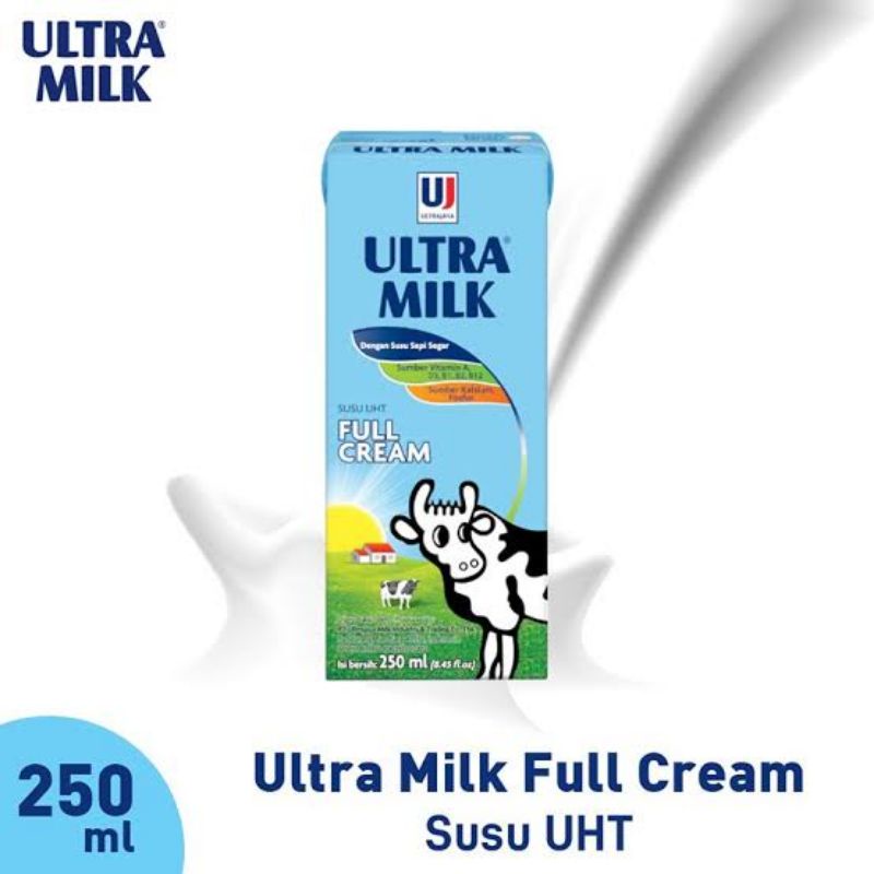 

ULTRAMILK Susu UHT PLAIN/VANILLA 250ml