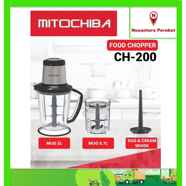Mitochiba Ch 200 Magic Chopper / Food Chopper (Blender Daging)