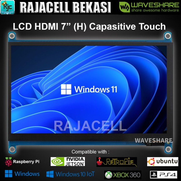 Best Seller Lcd Waveshare 7" 7 Inch Hdmi Ips Lcd Capasitive Touchscreen Raspberry