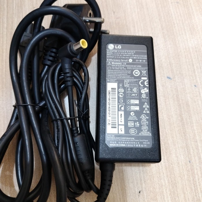 Best Seller Adaptor Lcd / Led Monitor Lg 19V 3.42A Korea Jarum