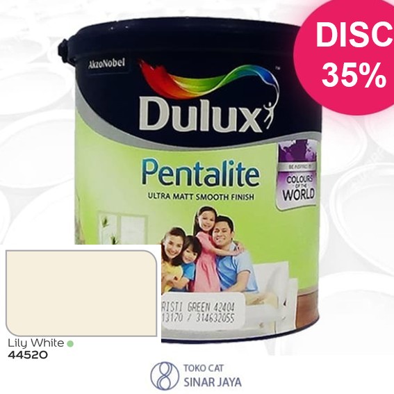 Dulux Pentalite Lily White 44520 20Ltr