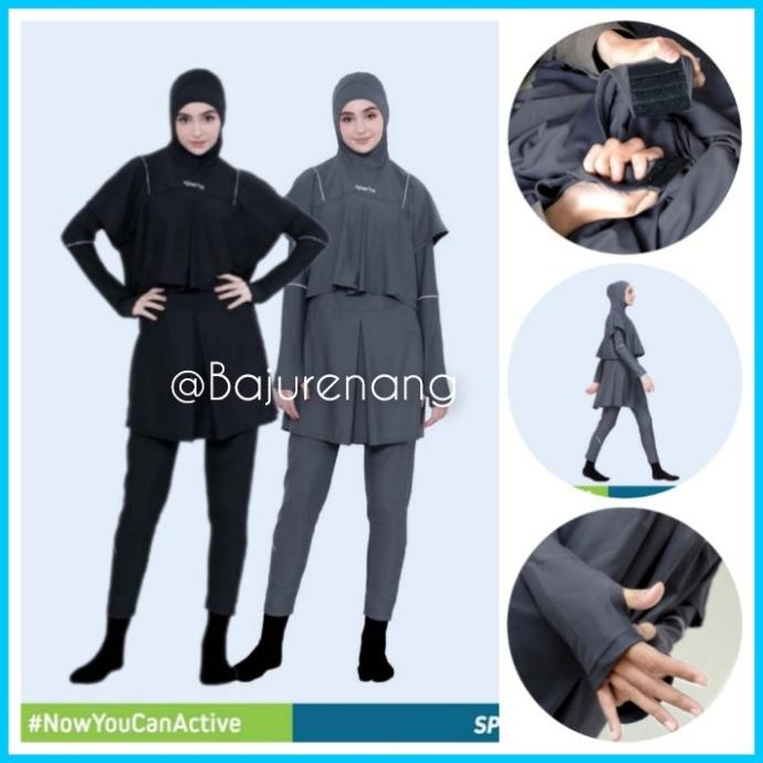 BAJU RENANG MUSLIMAH SLIM FIT BOLERO SPORTE