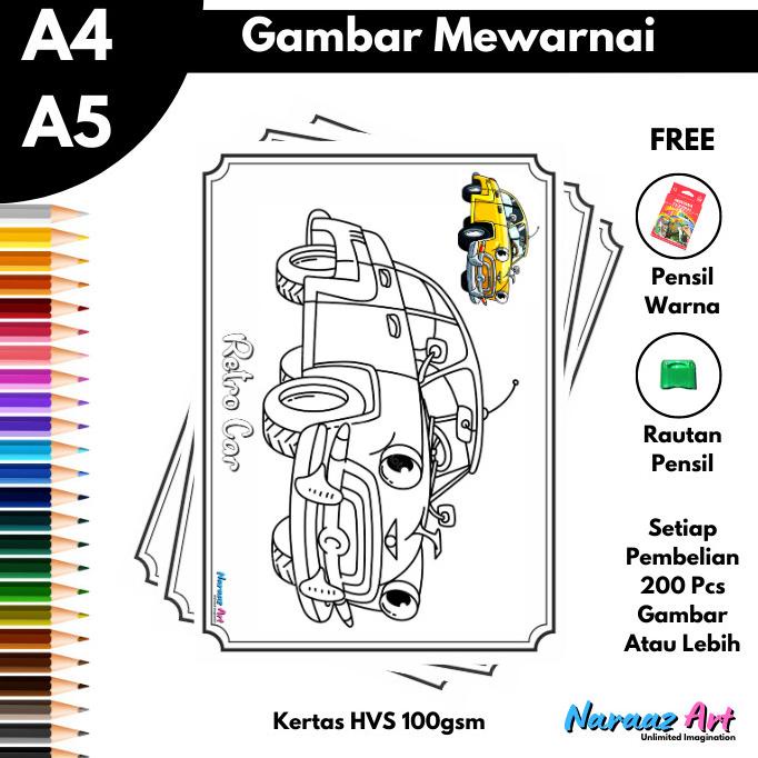 

Best Seller Gambar Mewarnai Mobil Jadul Gambar Sketsa Mobil Retro Untuk Tk Sd Limited Edition
