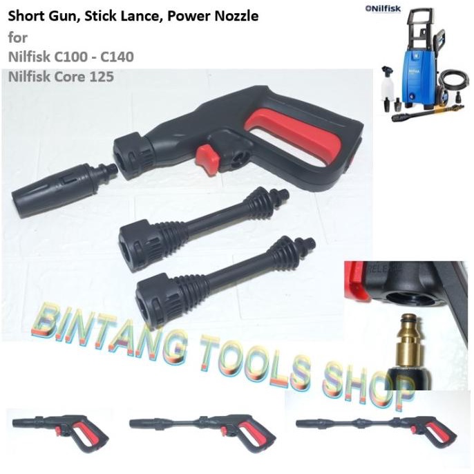 Tembakan Short Gun Stick Lance Nozzle Jet Cleaner for Nilfisk C100 140