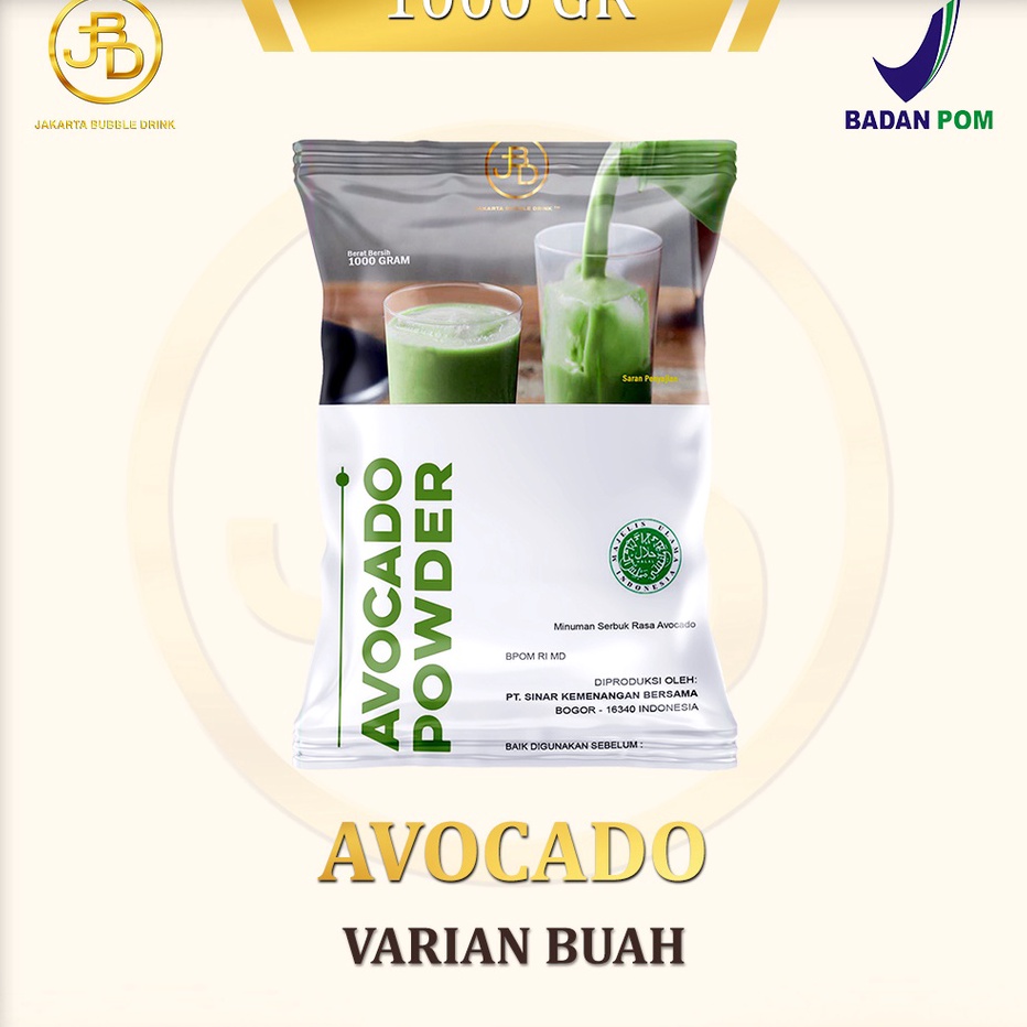 

✨Grosir✨ Bubuk Minuman Premium AVOCADO -Jakarta Bubble Drink | BPOM&HALAL !!