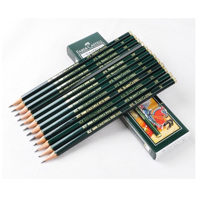 

Terbaik FABERCASTELL FABER-CASTELL 9000 graphite Pencils 2B 1Pack / 12 Pcs buruan