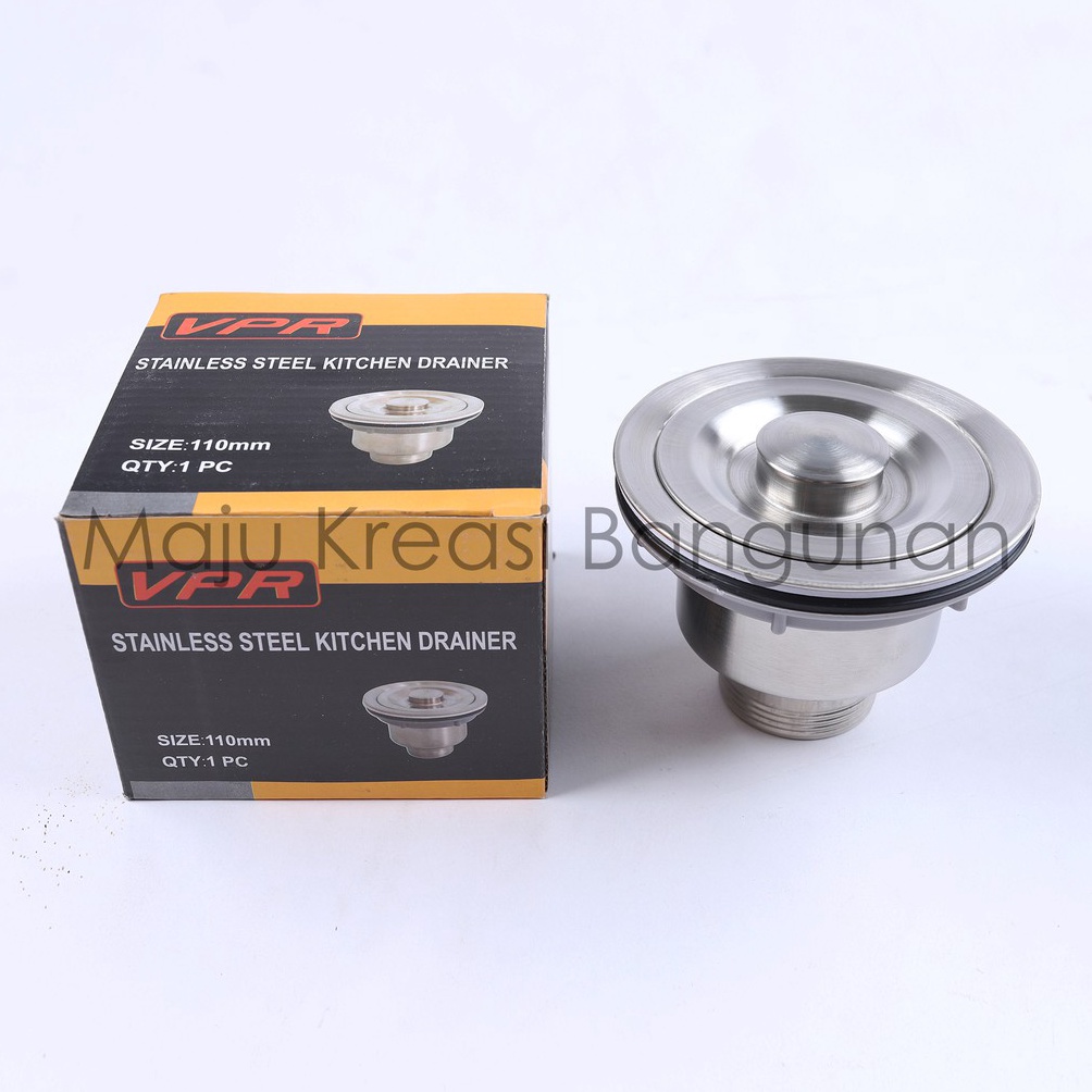 Diskon Promo.. Afur Keranjang Full Stainless Saringan Bak Cuci Piring Wastafel Sink Avur BCP Hendso 