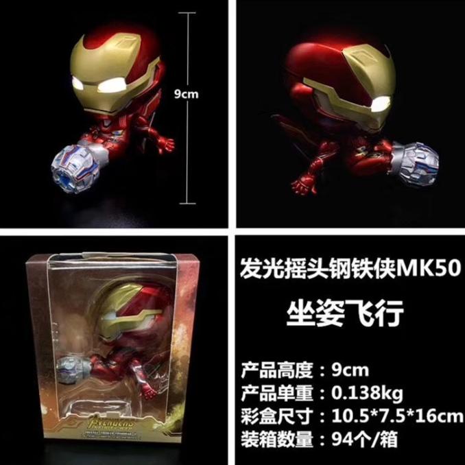 Cosbaby Ironman Mark50 Nano Flight thruster Figure Led