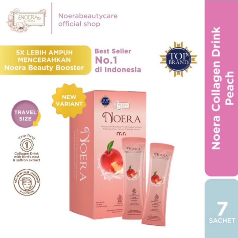 

Noera Collagen Drink Peach with Birdnest and Saffron Extract