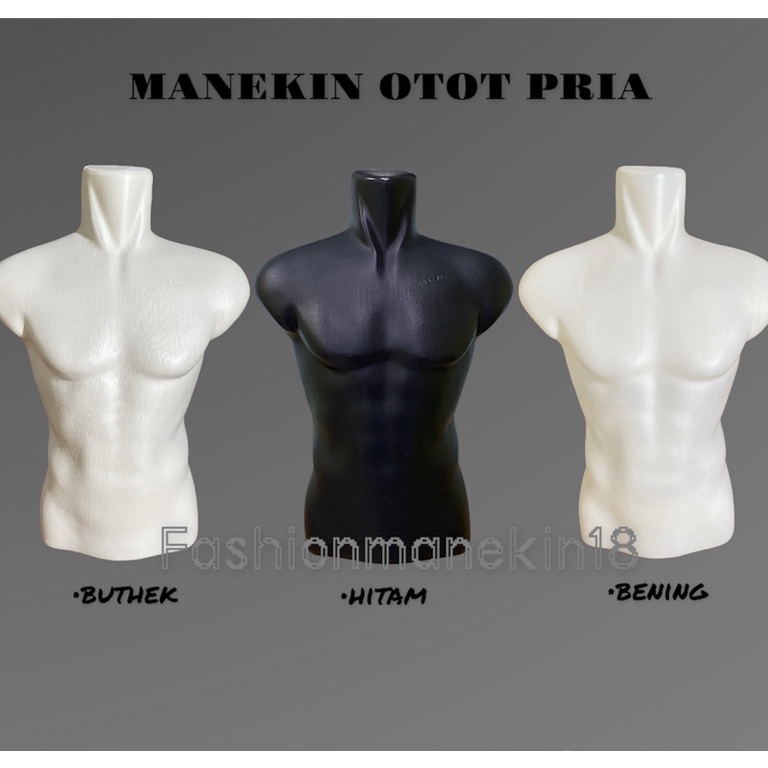 Sale.. PATUNG MANEKIN PRIA SETENGAH BADAN - PATUNG BAJU ATASAN KAOS KEMEJA COWOK