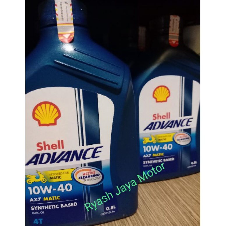 Termurah.. Oli Shell ax7 matic SAE 10-40W untuk semua motor matic Honda beat F1/esp/pop/street/Vario