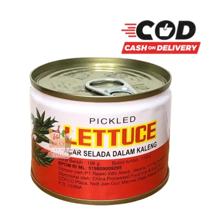 

STAR (JSO) red boat pickled lettuce 182 gr / selada kaleng / acar / asinan selada