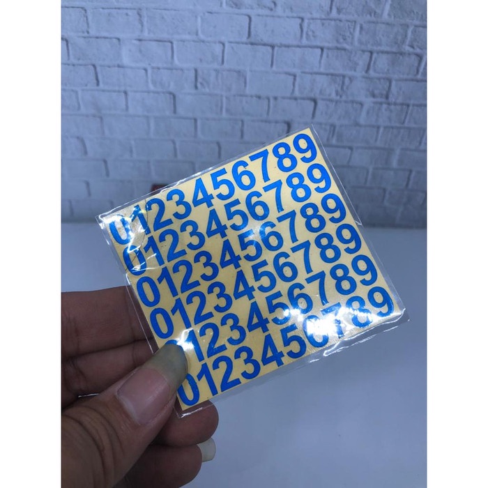 

stiker sticker ANGKA rugos kecil