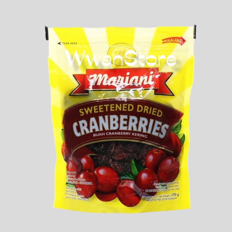 

Mariani Sweetened Dried Cranberries 170gr